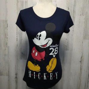 Mickey Mouse Women's Small Blue Tee